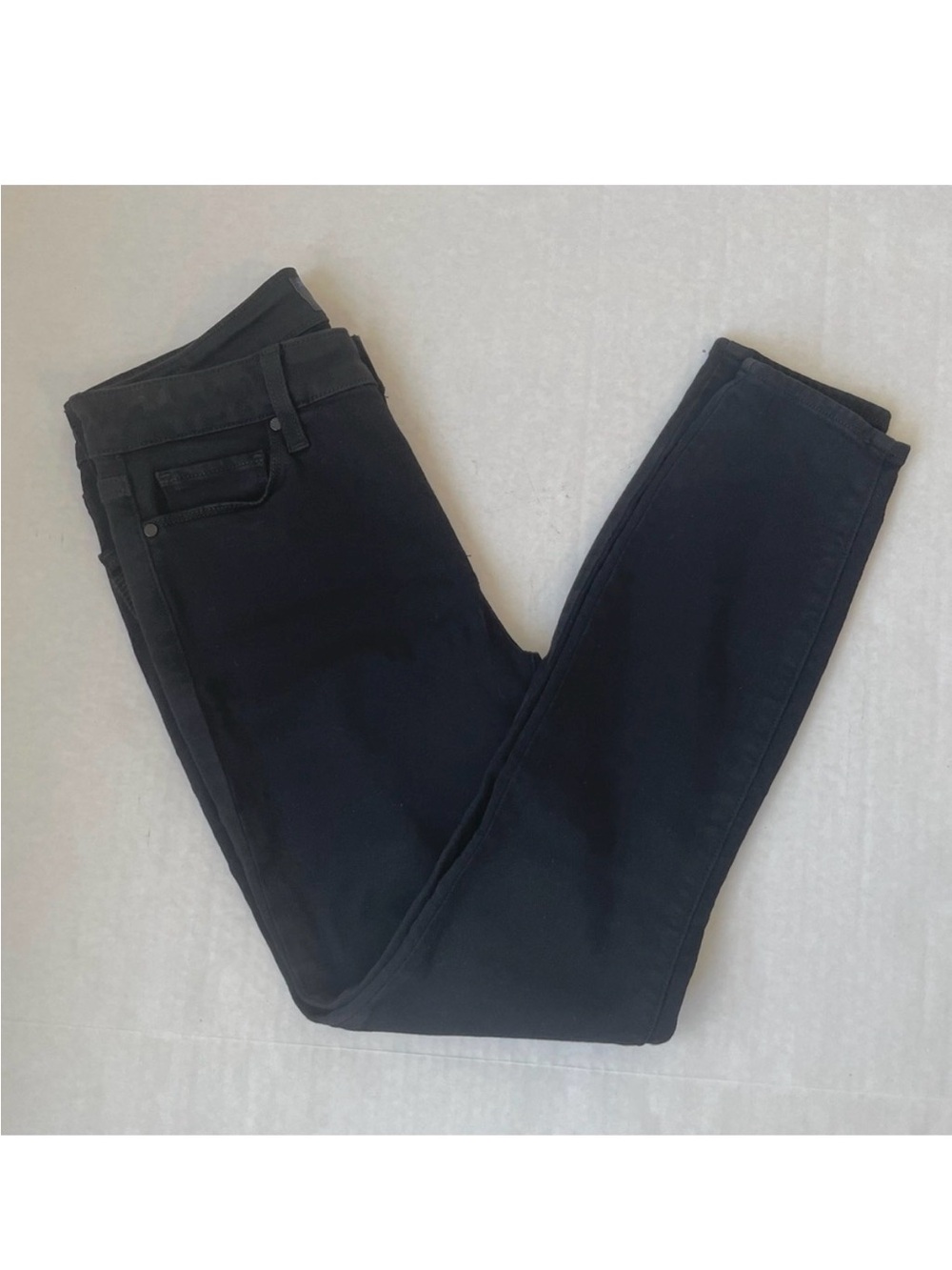 PAIGE Black Denim Jeans Verdugo Crop Skinny Sz 27 Modern Minimalist Edgy Ankle